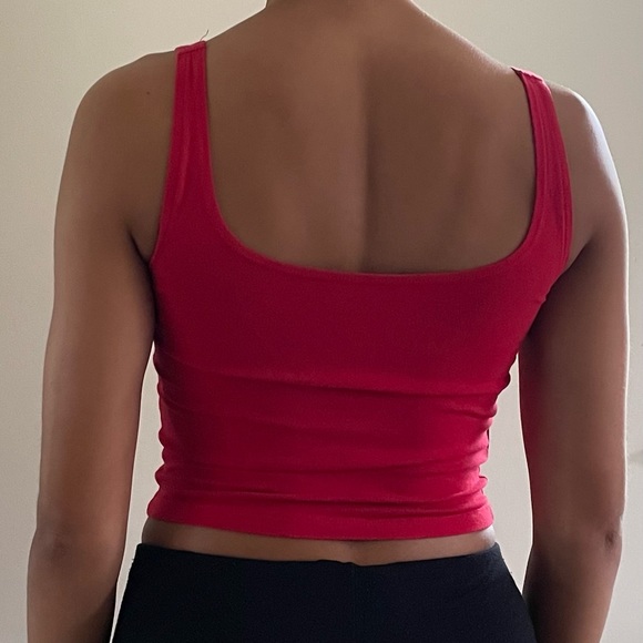 Basic Red Crop Top - Picture 2 of 2